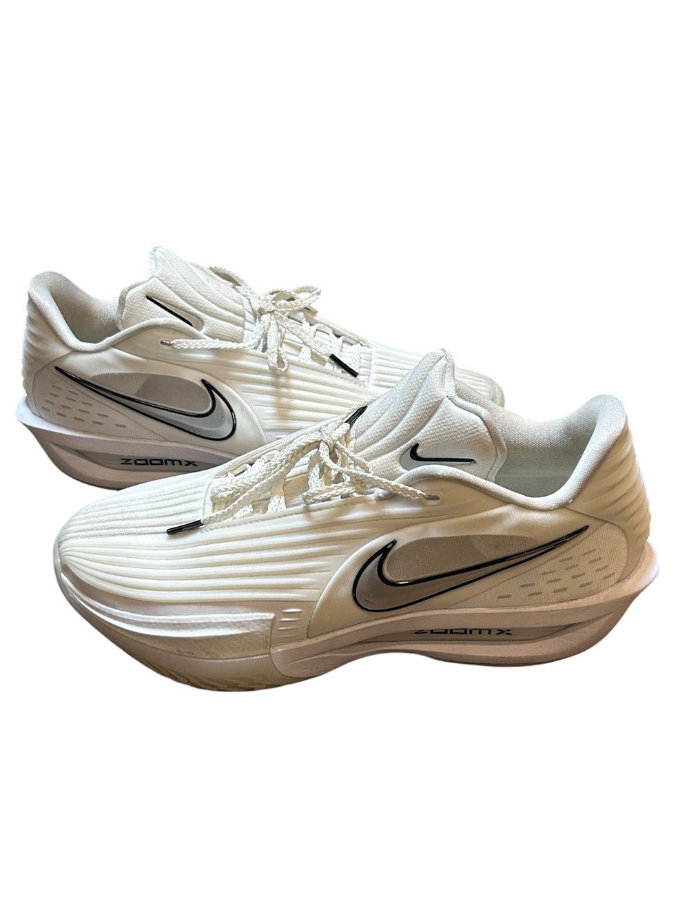 Nike Air Zoom GT Cut 3 Turbo White Metallic Silver Men's 8.5 HV9918-101 sneakers